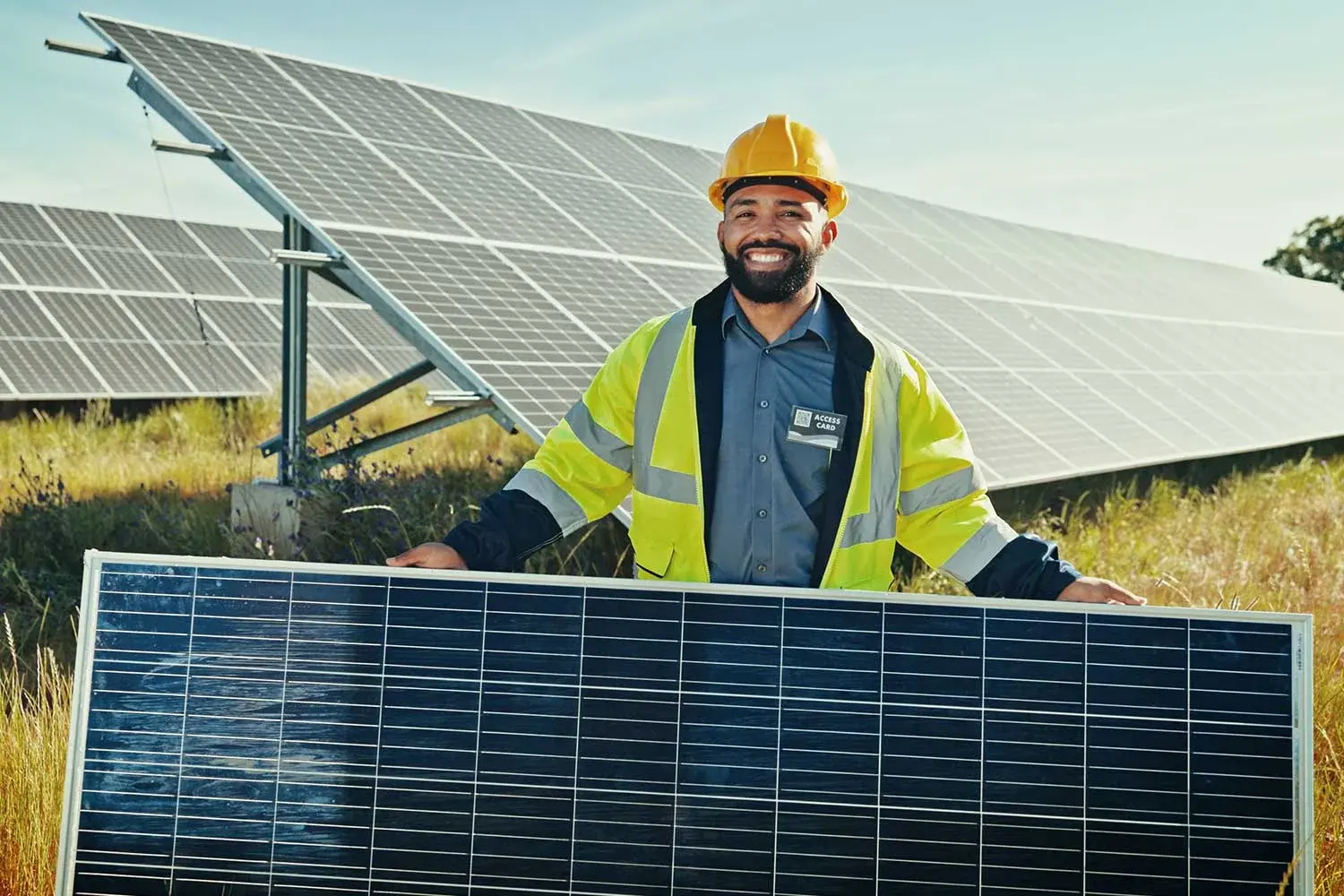 solar-panel-portrait-and-woman-with-engineering